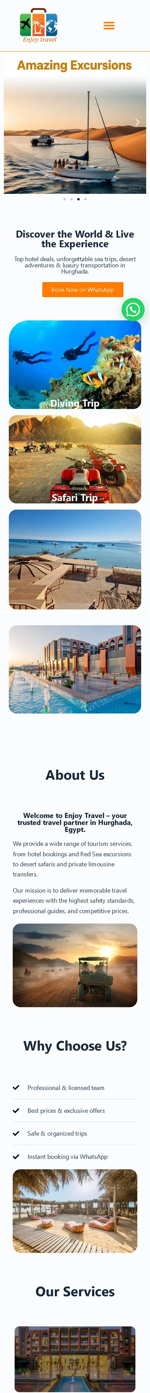 موقع إنجوي ترافيل على الجوال